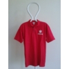 Kép 1/2 - Piros, galléros mentős póló, felirattal