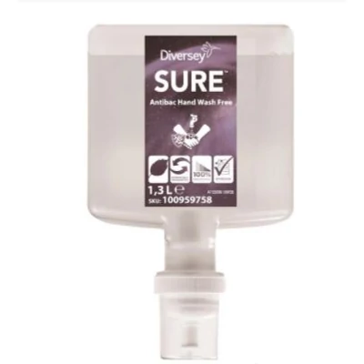 SURE Antibac HandWash Free IC tejsav alapú,fertőtlenítő hatású szappan, 1,3 liter