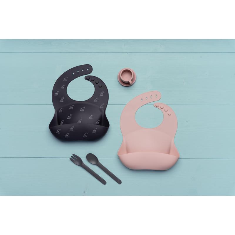 Petite&amp;mars Szilikon előke Sam Pink