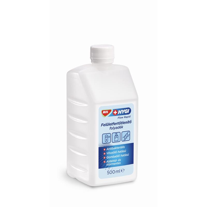 MOL Hygi Flow Rapid felületfertőtlenítő 500ML EU, kupakkal
