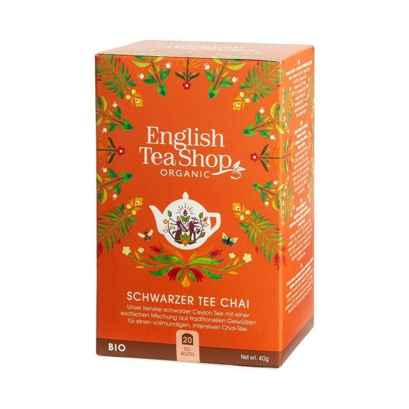 English Tea Shop BIO chai fekete tea 20 db