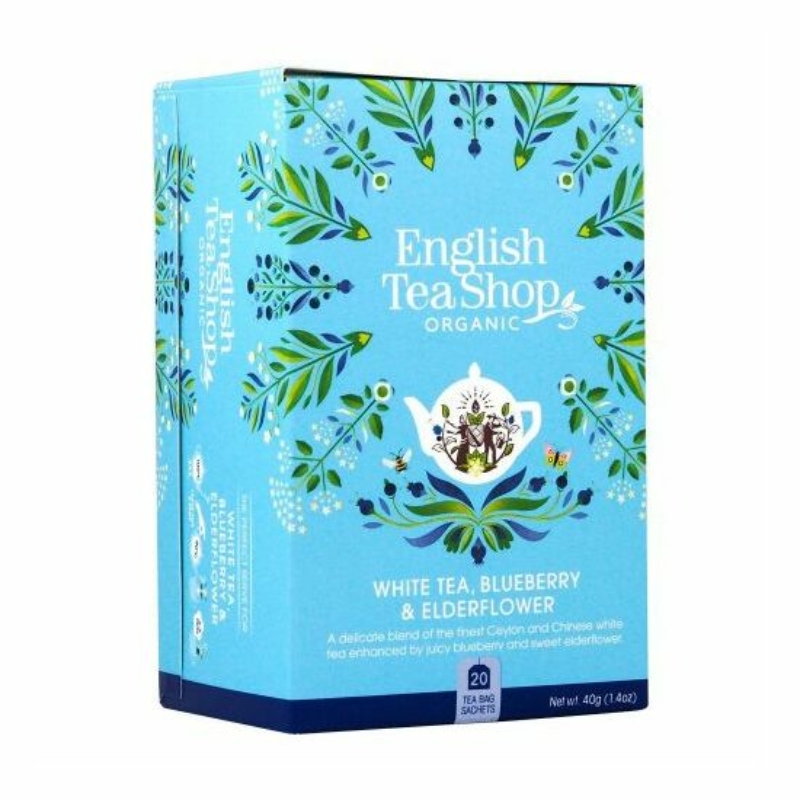 English Tea shop bio fehér tea áfonya bodza 20 db