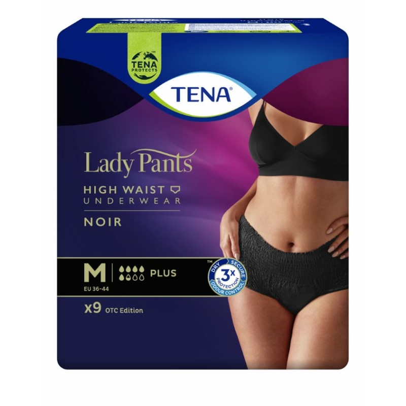 TENA Lady Pants Plus Noir - fekete színű