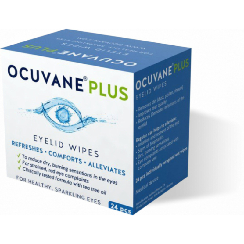OCUVANE® PLUS szemhéjszéli tisztítókendő 24 db