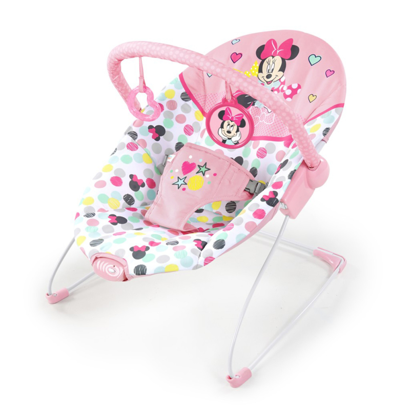 DISNEY BABY Rezgő pihenőszék Minnie Mouse Spotty Dotty 0hó+, 9 kg-ig