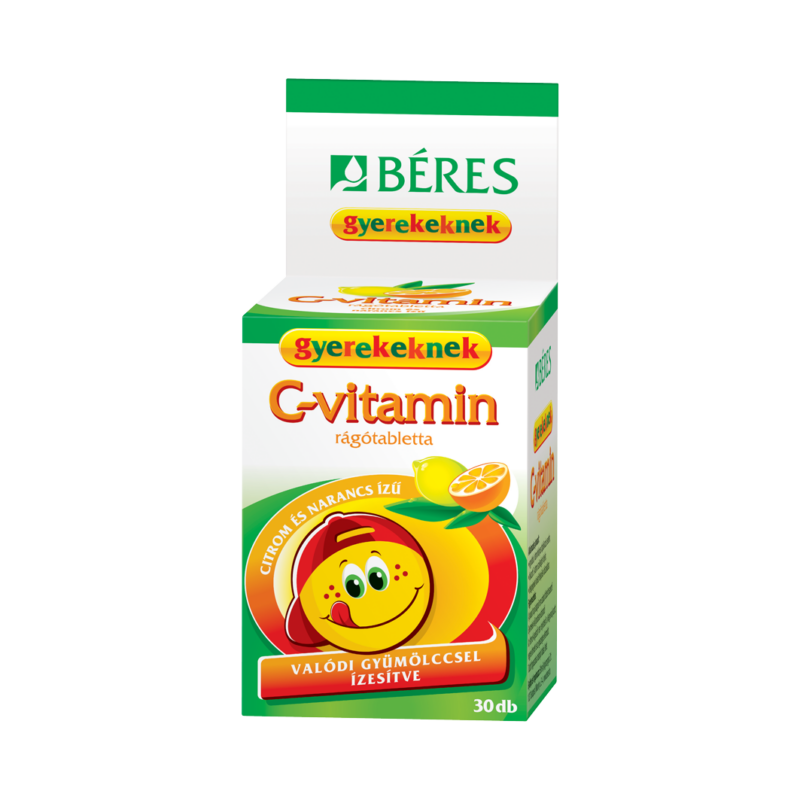 Béres Egészségtár C-vitamin rágótabletta gyerekeknek - 30 db
