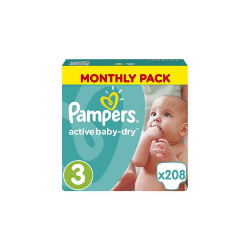 Pampers Active Baby Dry havi csomag (Maxi)