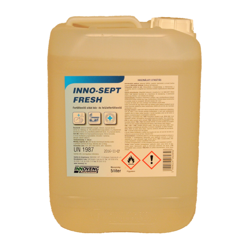 INNO-SEPT FRESH kéz- és felületfertőtlenítő oldat 5 liter