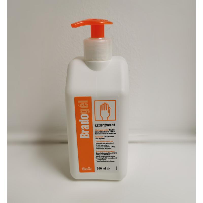 Bradogel 500 ml kézfertőtlenítő pumpás