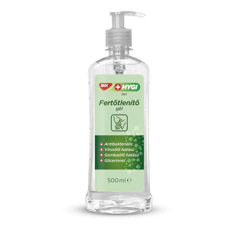 MOL HYGI GEL 500ML Pumpás kézfertőtlenítő