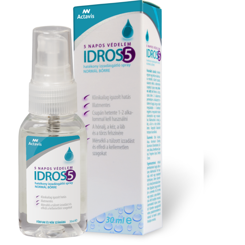 IDROS 5 izzadásgátló spray normál bőrre 30 ml