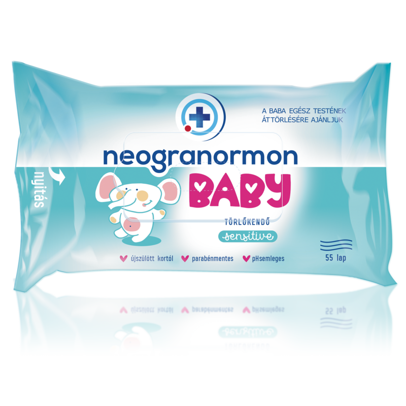 Neogranormon Baby Törlőkendő Sensitive 55 lap