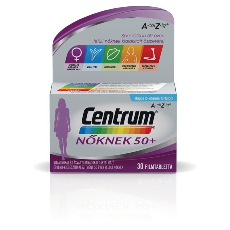 Centrum® Nőknek 50+ A-tól Z-ig® multivitamin 30 db