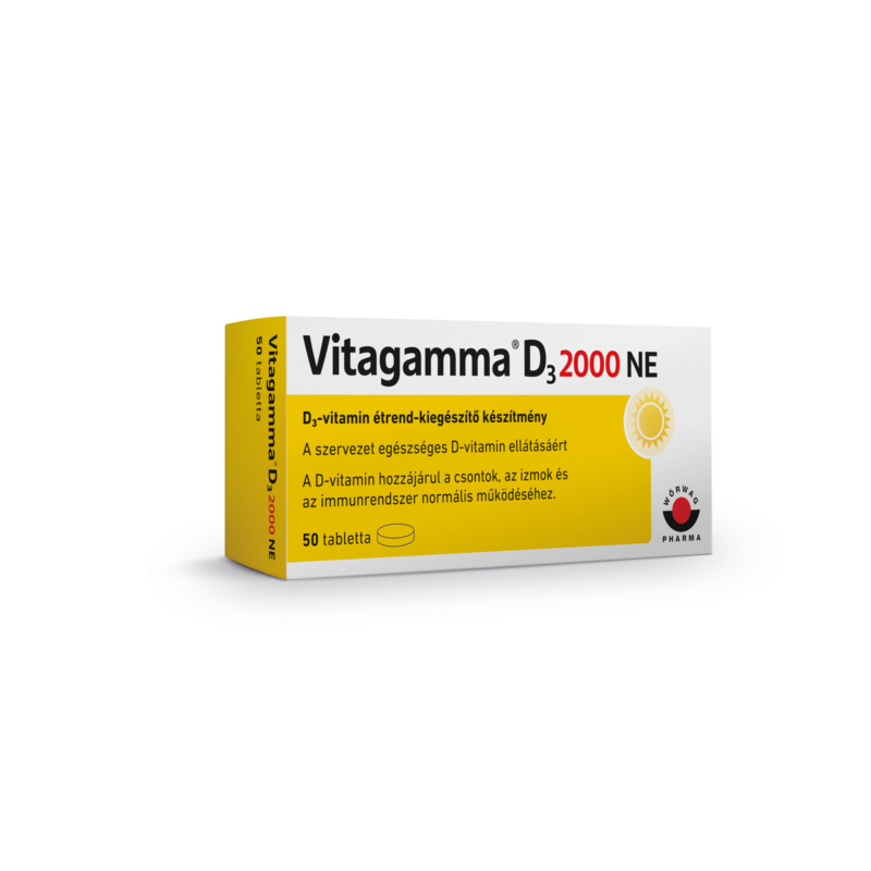 Vitagamma D3 2000 NE étrendkiegészítő készítmény 50 DB
