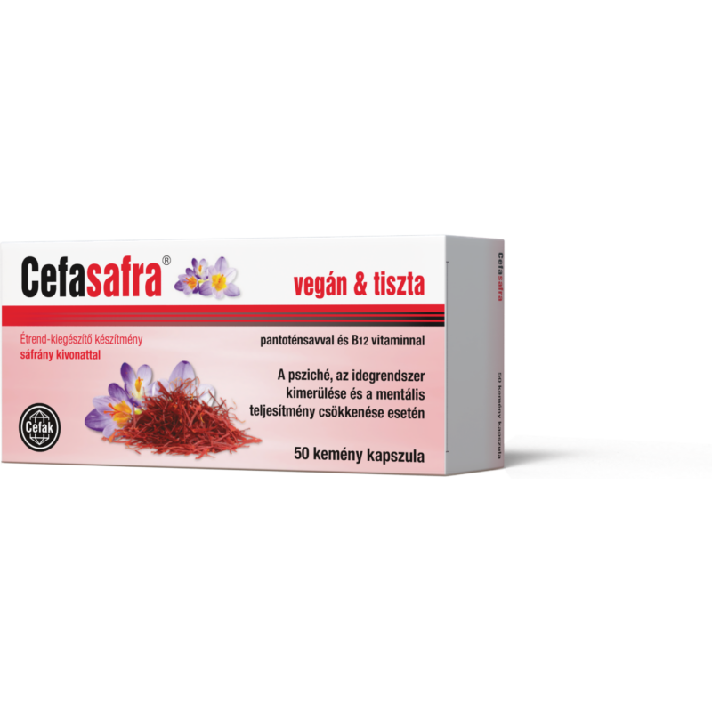 Cefasafra® sáfrány kivonat tartalmú étrend-kiegészítő készítmény 50x