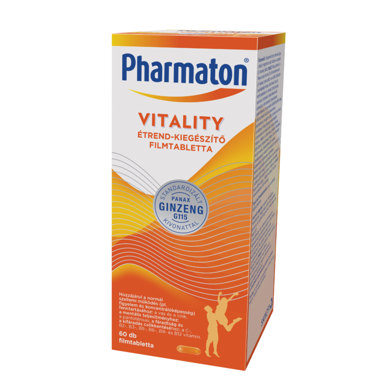 Pharmaton Vitality étrend-kiegészítő filmtabletta 60x