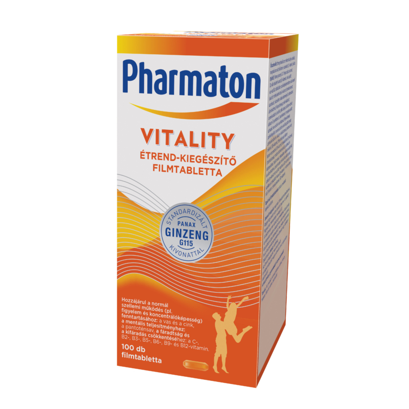 Pharmaton Vitality étrend-kiegészítő filmtabletta 100x