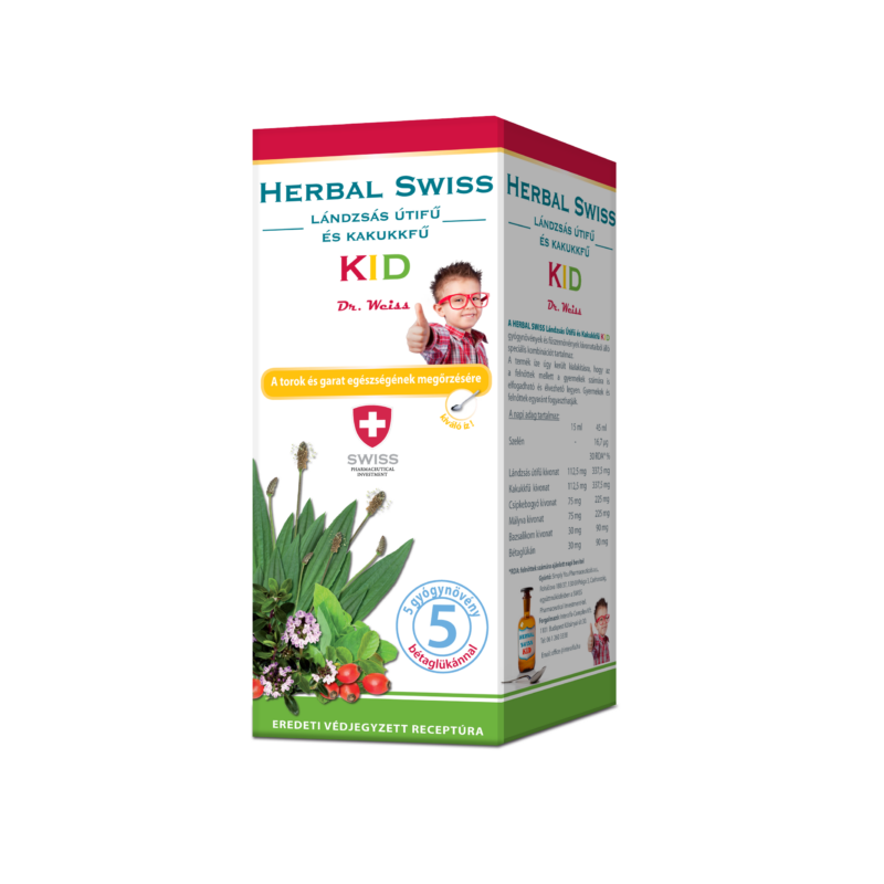 Herbal Swiss Kid folyékony szirup 150ml