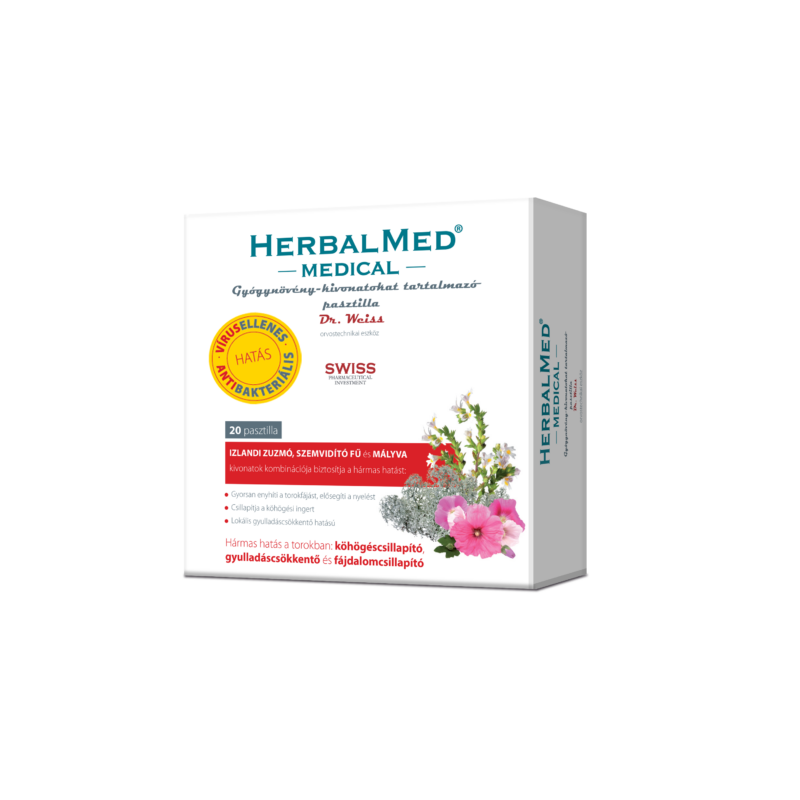Herbalmed Medical gyógynövény pasztilla 20x