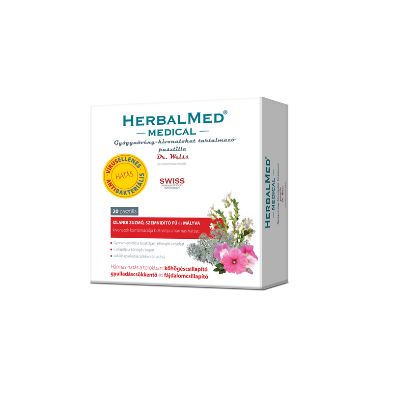 Herbalmed Medical gyógynövény pasztilla 20x