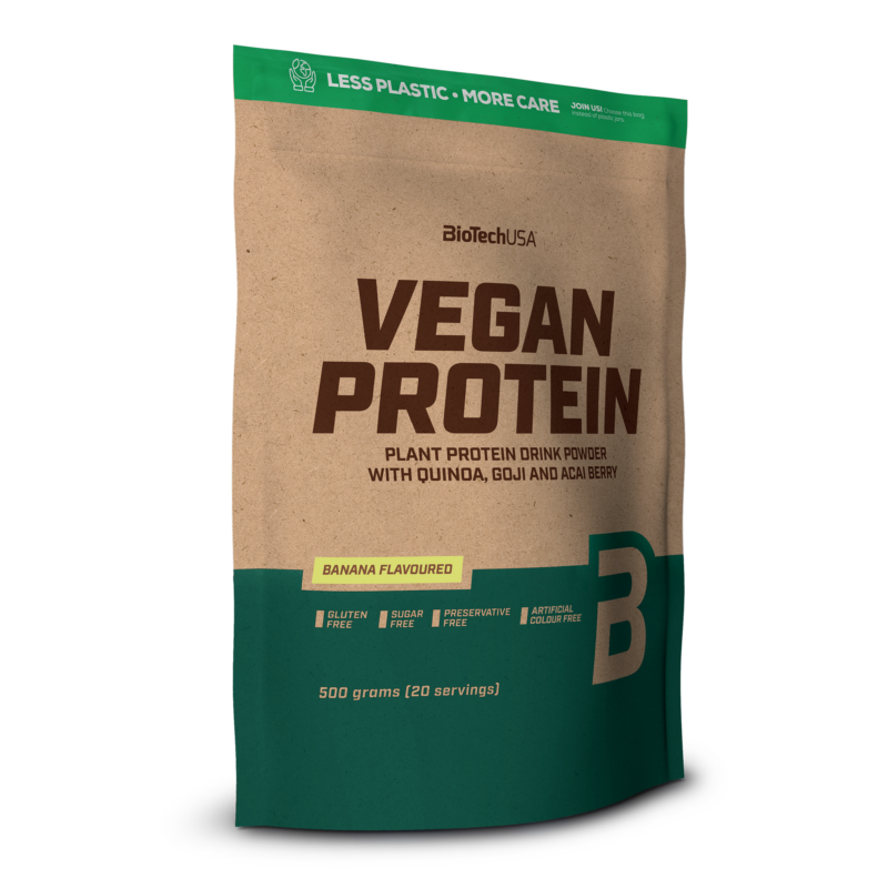 Vegan Protein, fehérje vegánoknak-banános, 500 gramm