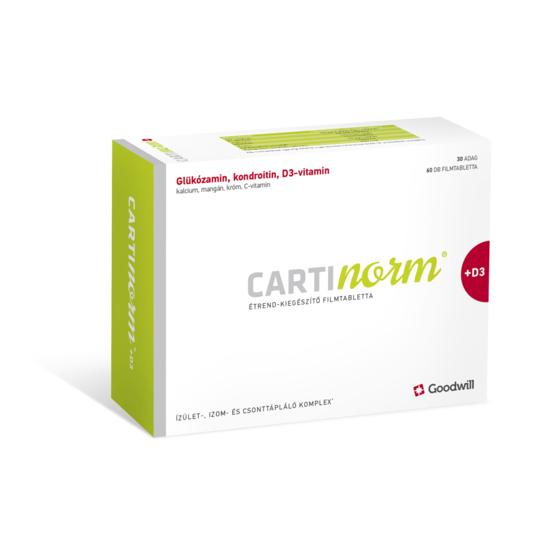 Cartinorm +D3 étrendkiegészítő filmtabletta 60x