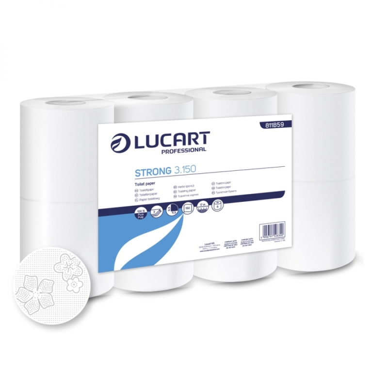 Lucart Strong 3.150 wc papír 3 rétegű 17,25M 150 lap