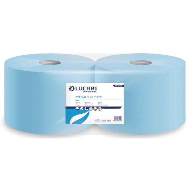Lucart Strong Blue 2.1000 kék törlőkendő 2 rétegű
