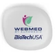 WEBMED–BIOTECH ÁLLÓ LOGÓS TABLETTA TARTÓ, FEHÉR