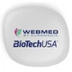 WEBMED–BIOTECH FEKVŐ LOGÓS TABLETTA TARTÓ, FEHÉR
